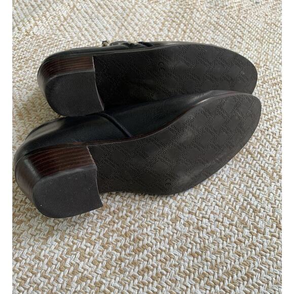 Vionic Booties Jolene Boots Leather Zipper Opening Water Resistant Black 7 - Picture 5 of 10